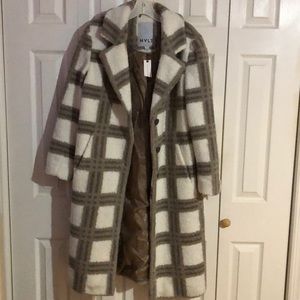 carter plaid teddy coat